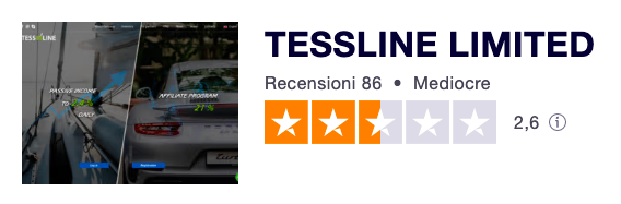recensione tessline Trustpilot